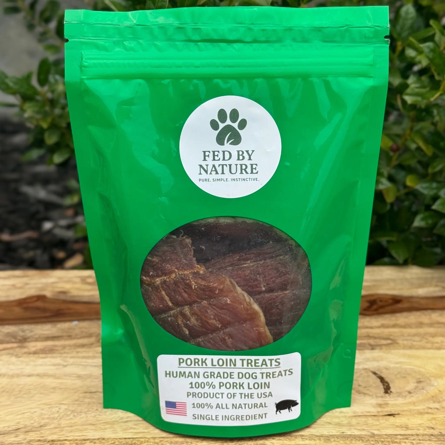 Fed By Nature Pork Loin Dog Treats – Human Grade, Single