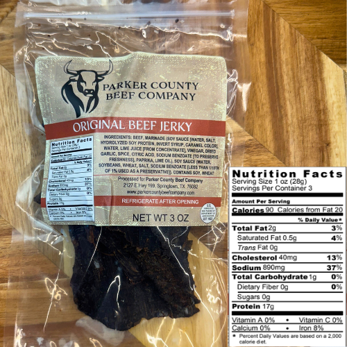 Original Beef Jerky (3oz)